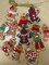12pcs Christmas Tree Decorations Gingerbread Man Cute Hanging Ornaments Assorted Gingerbread Figurines Ornaments Christmas Decor Indoor